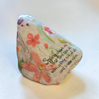 "Spring Showers" Floral Shell – Handcrafted Seasonal Faith Keepsake