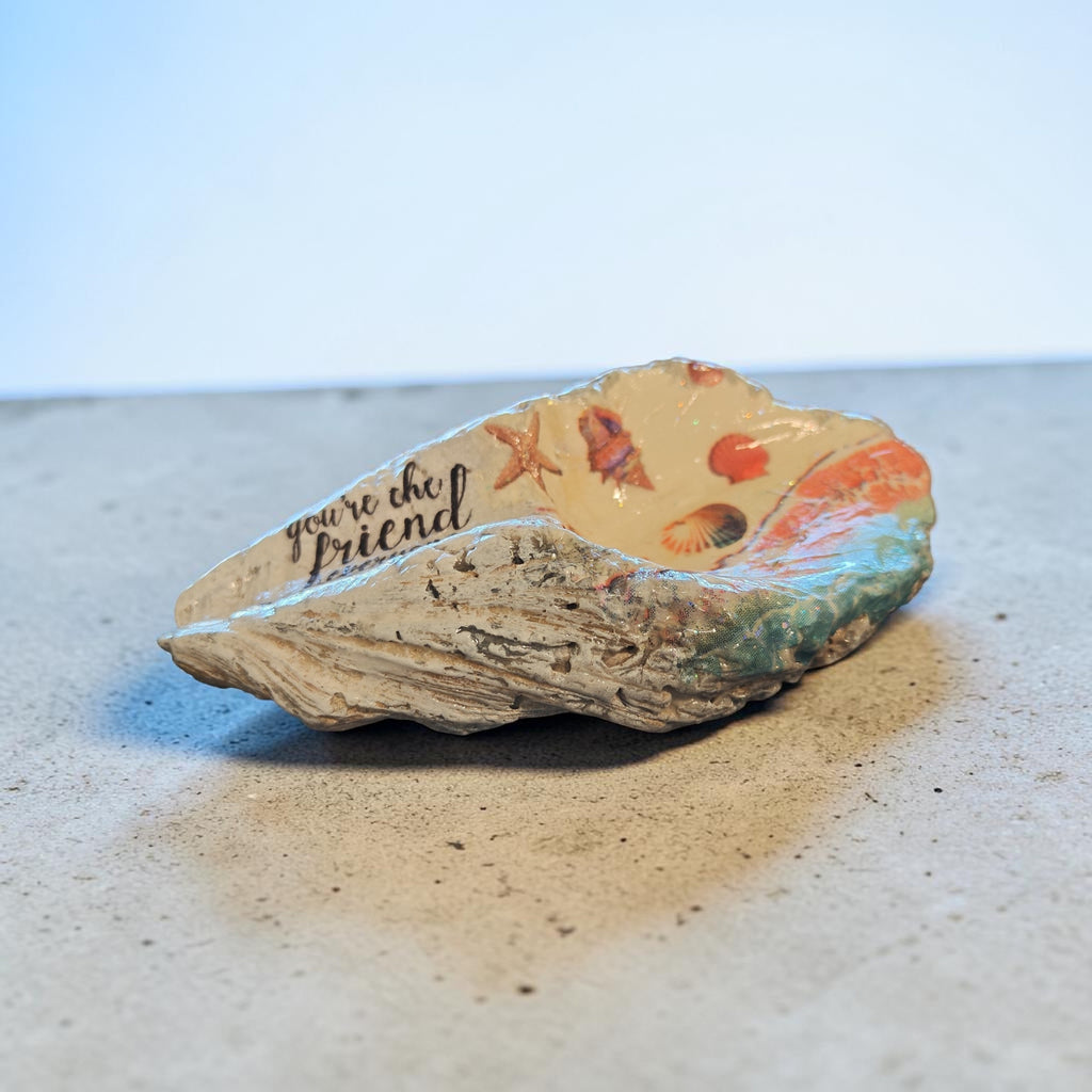 "You're The Friend Everyone Wish They Had" Beach Scene Natural Shell