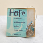 "Grounded Faith" Hand-Wrapped Turquoise & Earth-Tone Stone – Stainless Steel Necklace