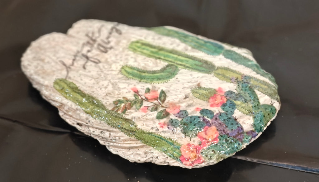The Desert Bloom Shell | "Have Faith Always" Cactus Decor
