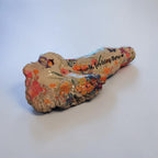 "Thanks For Being There" Spring Flowers and Butterflies Handcrafted Medium Coral Shell