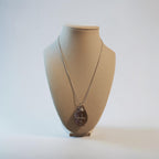 Light Pink & Light Tan Swirl Cross Necklace
