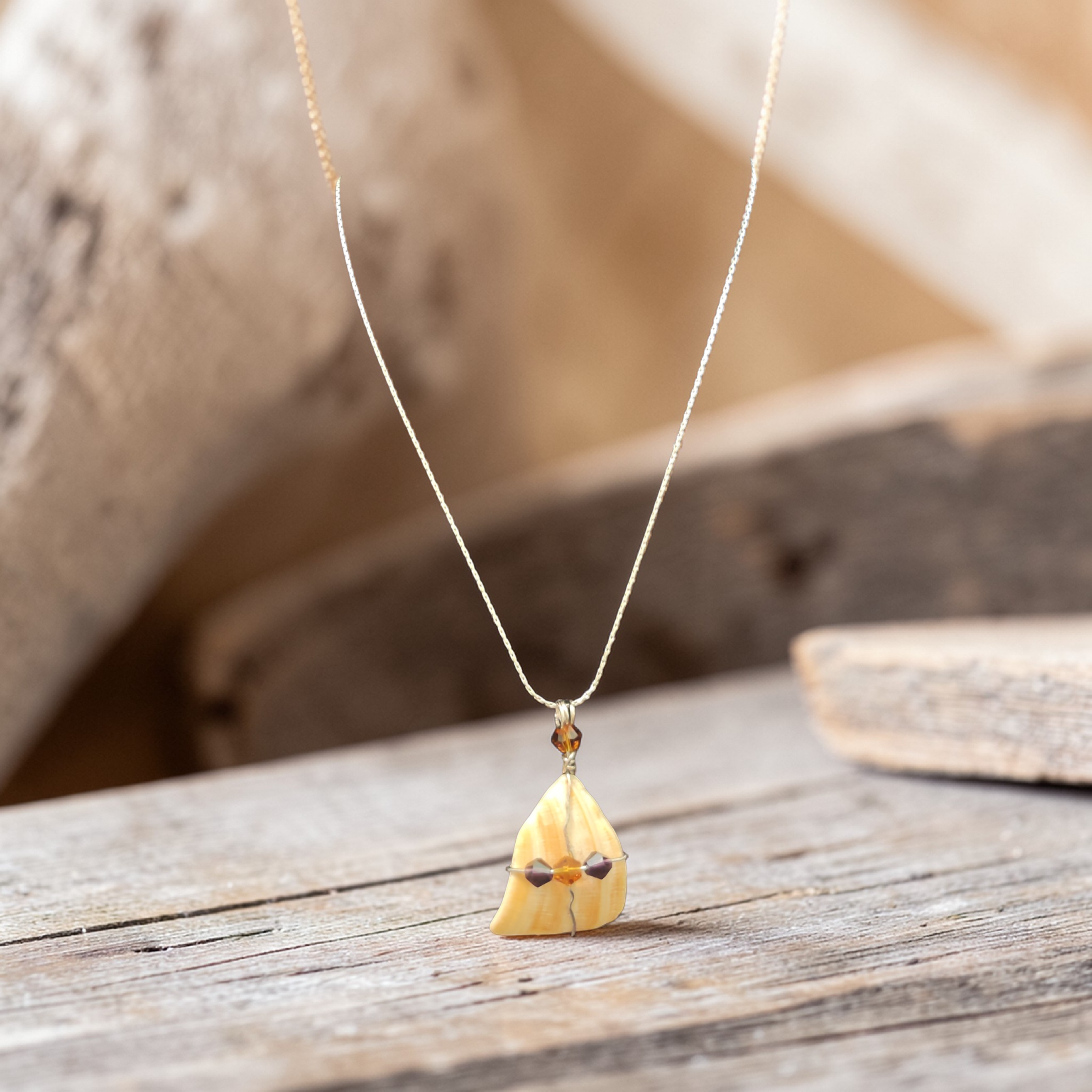 The Royal Covenant Shell Cross Necklace