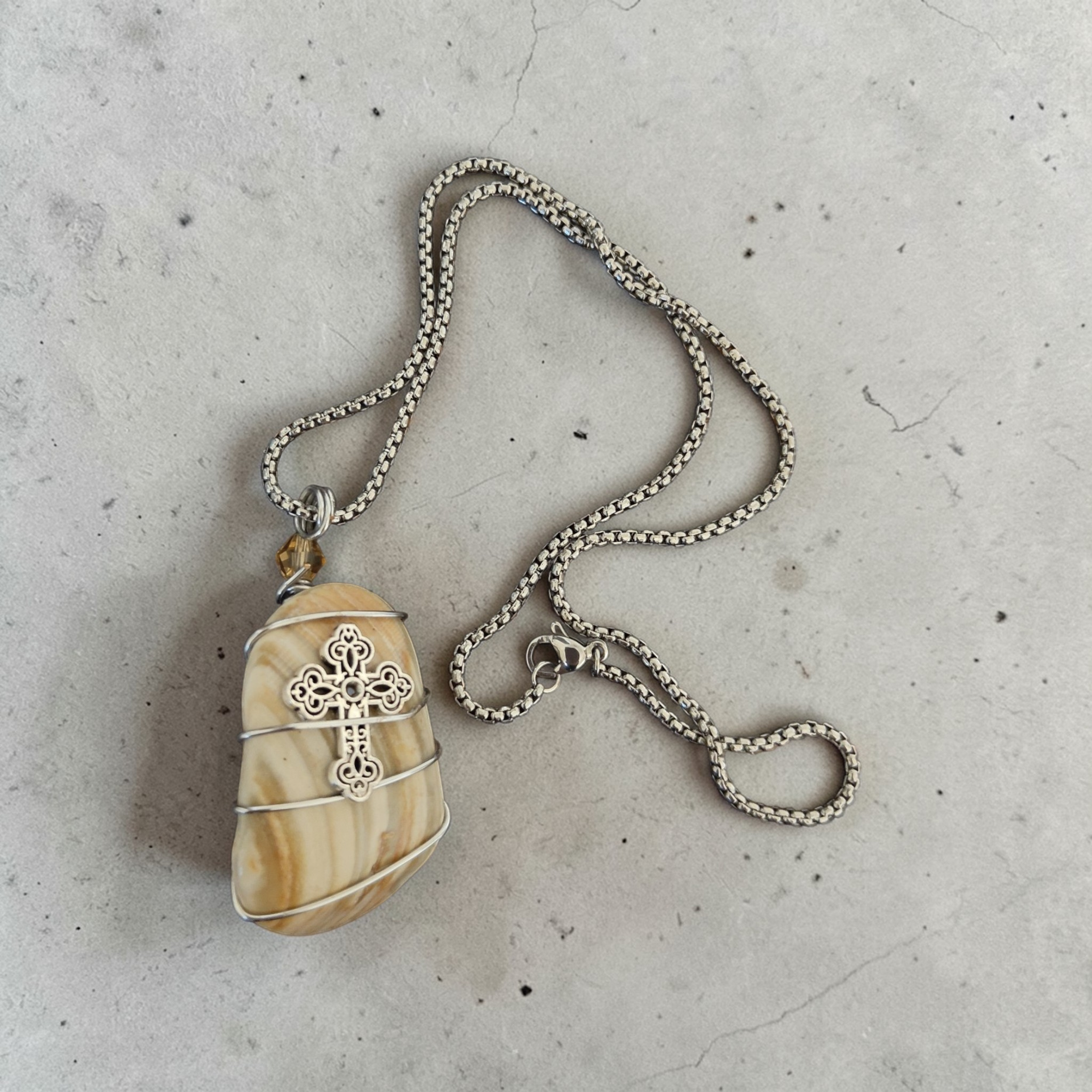 The Guardian Shell Cross Necklace