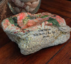 I Am the Way" Bright Floral Shell – Medium Hand-Decorated Scripture Decor