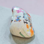 "Follow Your Heart" Stone Decor – Colorful Flowers & Butterflies Keepsake